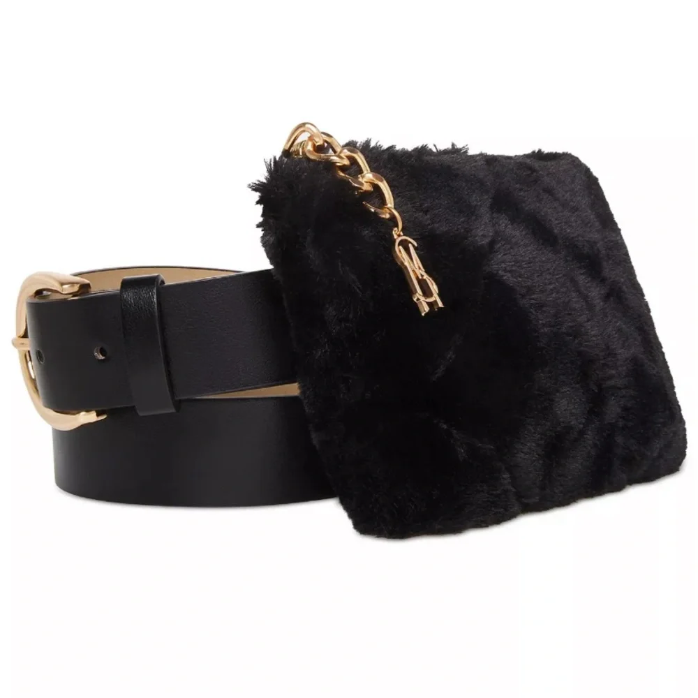 NEW Steve Madden faux-fur belt bag fanny pack